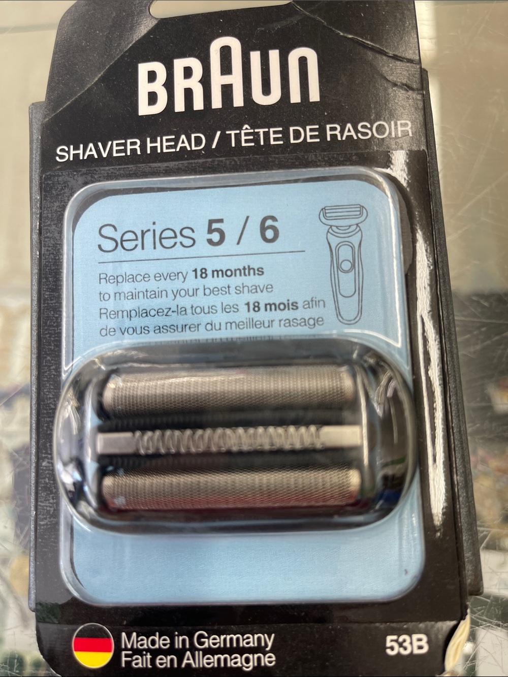 Braun Series 5/6 Replacement Shaver Head - Silver